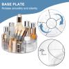 360 Rotating Makeup Organizer, 10" Clear Turntable Lazy Susan Organizer for Vanity, Bathroom Counter, Cabinet, Spinning Cosmetic Storage Holder with 6 Dividers for Skincare, Makeup Brushes, Lipsticks view 4