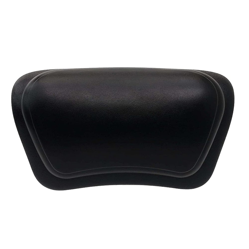 LNGCLTEZ Ergonomic Bath Tub Pillows with Suction Cups, Bath Pillow for Tub, Bathtub Pillow Rest for Home Spa, Soft, Waterproof Headrest,Black