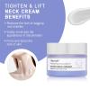 ZAMANIYA Neck Firming Cream,Tighten and Lift Neck Cream,Anti-Aging Neck Cream for Firming and Lifting Sagging Skin to Help Reduce Fine Lines and Wrinkles,Neck Lift Cream (1.7 oz) view 4
