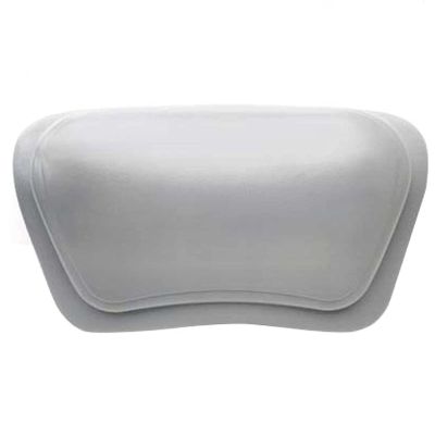 LNGCLTEZ Ergonomic Bath Tub Pillows with Suction Cups, Bath Pillow for Tub, Bathtub Pillow Rest for Home Spa, Soft, Waterproof Headrest,Grey