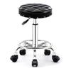 Rolling Shop Stool with Wheels, Swivel Salon Stool Chair Adjustable Drafting Stool,Work Bench Stool, Massage Spa Tattoo Photography Stool with 2-Layer Sponge Wider S BlackBlack view 1