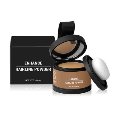 BOVVSKY Magic Root Cover Up, Magic Root Cover Up with Mirror, Hairline Shadow Powder, Root Touch Up Powder for Women & Men, Water Sweat Resistant (#12 Medium Blonde, 0.14oz)