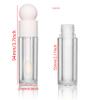 COSIDEA 16pcs Empty 5ml white lip gloss tubes with big wand large 0.17 oz deo foot brush lipgloss tube container for lip oil view 2