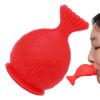 NinthAvenue Basics Lip Enhancer Plumper Device,lip plumper device,fish lip plumper,Natural Pout Mouth Beauty Tool With Fish Design,Silicone Filler Plumper For Sexy Mouth, Natural Pout For Girls And Women, Red view 1