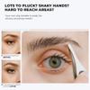 Professional Tweezers for Facial Hair Removal for Women, Sharp Tweezers for Men, Slant Point Tip Plucks and Shapes with Precision, Use for Eyebrows, Splinter, First-aid and Ingrown Hair Removal, Rose view 4