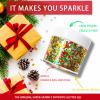 Christmas Glitter Gel for Body, Face, Hair and Lip, Color Changing Glitter Gel Under Light (Christmas) view 3