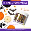 Halloween Glitter Gel for Body, Face, Hair and Lip, Color Changing Glitter Gel Under Light (Halloween) view 3