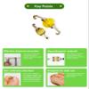 NinthAvenue Basics [XS/0.63inches/15-17mm] Ingrown toenail treatment by latex ring elasticity, usable in everyday life, Ingrown toenail corrector, Yellow/Silver view 4