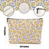 4 Packs Cute Flowers Makeup Bag Floral Wildflower Cosmetic Bag Friend Friendship Gifts for Women Girls Sister Coworker Botanical Travel Organizer Zipper Pouch Christmas Thanksgiving Birthday Gifts view 2
