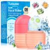 1Pcs Ice Roller for Face, Ice Face Roller, Reusable Silicone Ice Mold for Face, Facial Beauty Ice Roller Skin Care Tools for Shrink Pores Anti Wrinkle Reduce Puffiness (Pink) view 1