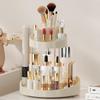 Siehpa3 Makeup Organizer 360 Degree Rotating Adjustable Cosmetic Storage Spinning Display Case with 3 Layers 8 Slots Large Capacity for Makeup Brushes, Skincare (White) view 1