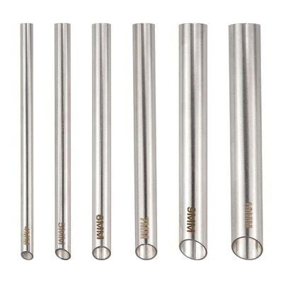 ZJIVQO 6pcs Piercing Needles, Stainless Steel Body Piercing Receiver for Ear Nose Navel Belly Piercing