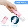 2 Pack Foam Pump Bottle Travel 60 ml/2 oz Mousse Foam Soap Bottle Clear Plastic Small Foaming Soap Dispenser Mini Empty Refillable Pump Containers for Face Wash Lash Shampoo Skin Care view 3