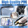 12 Pcs Clear Cosmetic Bag PVC Waterproof Zippered Clear Toiletry Carry Pouch Cosmetic Makeup Bag for Women Men Vinyl Plastic Organizer Case for Vacation Bathroom (Large, Black) view 4