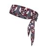 YQxwJL Rose Skull Print Head Tie Headbands For Men Women, Adjustable Bandana Sweatbands Hair Wrap Bands For Sports view 1