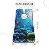 NOUZU Tranquil Underwater Scenery Print Beard Bib Apron For Men, Beard Hair Catcher For Men Shaving Trimming,Beard Cape Cloth view 4