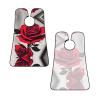 NOUZU Red Rose Print Beard Bib Apron For Men, Beard Hair Catcher For Men Shaving Trimming,Beard Cape Cloth view 3