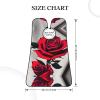 NOUZU Red Rose Print Beard Bib Apron For Men, Beard Hair Catcher For Men Shaving Trimming,Beard Cape Cloth view 4
