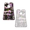 NOUZU Orchids Print Beard Bib Apron For Men, Beard Hair Catcher For Men Shaving Trimming,Beard Cape Cloth, Black view 3