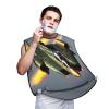 NOUZU Jet Fighters Print Beard Bib Apron For Men, Beard Hair Catcher For Men Shaving Trimming,Beard Cape Cloth view 1