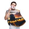 Aircraft Plane At Sunset Print Beard Bib Apron For Men, Beard Hair Catcher For Men Shaving Trimming,Beard Cape Cloth view 1