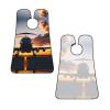 Aircraft Plane At Sunset Print Beard Bib Apron For Men, Beard Hair Catcher For Men Shaving Trimming,Beard Cape Cloth view 3