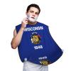 NOUZU Wisconsin State Flag Print Beard Bib Apron For Men, Beard Hair Catcher For Men Shaving Trimming,Beard Cape Cloth, Black view 1