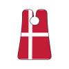 NOUZU Danish Flag Print Beard Bib Apron For Men, Beard Hair Catcher For Men Shaving Trimming,Beard Cape Cloth, Black view 2
