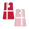 NOUZU Danish Flag Print Beard Bib Apron For Men, Beard Hair Catcher For Men Shaving Trimming,Beard Cape Cloth, Black view 3