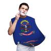NOUZU North Dakota State Flag Print Beard Bib Apron For Men, Beard Hair Catcher For Men Shaving Trimming,Beard Cape Cloth, Black view 1