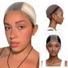 LABHAIRS Wig Cap with Grip Band for Keeping Wigs in Place, More Full Cap-wide Transparent Lace for Lace Front Wigs - Brown/Black/Nude Non Slip Cap Make Your Wig Be Glueless (Nude-M) view 1