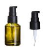 2PCS 60ml/2oz Empty Glass Travel Lotion Pump Bottles Refillable Makeup Cosmetic Soap Pump Dispenser Container Jars for Aromatherapy Essential Oils Skincare Toiletries (Wine Red and Green) view 3