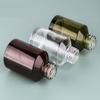 2PCS 60ml/2oz Empty Glass Travel Lotion Pump Bottles Refillable Makeup Cosmetic Soap Pump Dispenser Container Jars for Aromatherapy Essential Oils Skincare Toiletries (Wine Red and Green) view 4