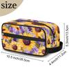 oooJHooo Travel Toiletry Bag for Adult Kids, Sunflowers Lavender Waterproof Shaving Bag Organizer for Toiletries Accessories, Large Capacity Dopp Kit Wash Bag for Cosmetics Brushes Tools,A-1694 view 2
