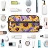 oooJHooo Travel Toiletry Bag for Adult Kids, Sunflowers Lavender Waterproof Shaving Bag Organizer for Toiletries Accessories, Large Capacity Dopp Kit Wash Bag for Cosmetics Brushes Tools,A-1694 view 4