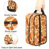 oooJHooo Travel Toiletry Bag for Adult Kids, Giraffe Skin Printing Waterproof Shaving Bag Organizer for Toiletries Accessories, Large Capacity Dopp Kit Wash Bag for Cosmetics Brushes Tools,A-1317 view 3