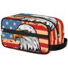 oooJHooo Travel Toiletry Bag for Adult Kids, American Eagle Pattern Waterproof Shaving Bag Organizer for Toiletries Accessories, Large Capacity Dopp Kit Wash Bag for Cosmetics Brushes Tools,A-1262 view 1