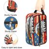 oooJHooo Travel Toiletry Bag for Adult Kids, American Eagle Pattern Waterproof Shaving Bag Organizer for Toiletries Accessories, Large Capacity Dopp Kit Wash Bag for Cosmetics Brushes Tools,A-1262 view 3