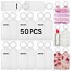 50 PCS Sublimation chapstick holder blanksbulk neoprene lip balm holder keychainNeoprene Clip-on Sleeve Travel Key Ring Holder DIY sublimation blanks products view 1
