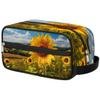 oooJHooo Travel Toiletry Bag for Adult Kids, Floral Sunflower Waterproof Shaving Bag Organizer for Toiletries Accessories, Large Capacity Dopp Kit Wash Bag for Cosmetics Brushes Tools,A-1178 view 1