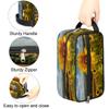 oooJHooo Travel Toiletry Bag for Adult Kids, Floral Sunflower Waterproof Shaving Bag Organizer for Toiletries Accessories, Large Capacity Dopp Kit Wash Bag for Cosmetics Brushes Tools,A-1178 view 3