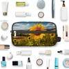 oooJHooo Travel Toiletry Bag for Adult Kids, Floral Sunflower Waterproof Shaving Bag Organizer for Toiletries Accessories, Large Capacity Dopp Kit Wash Bag for Cosmetics Brushes Tools,A-1178 view 4
