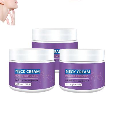 ERMOPATRY Neck Tightening Cream,Neck Firming Cream Tightening Lifting Sagging Skin, 30g Tighten and Lift Neck Cream,Ulitra-Smoothing Anti-Aging Anti Wrinkle Moisturizing (3pcs)