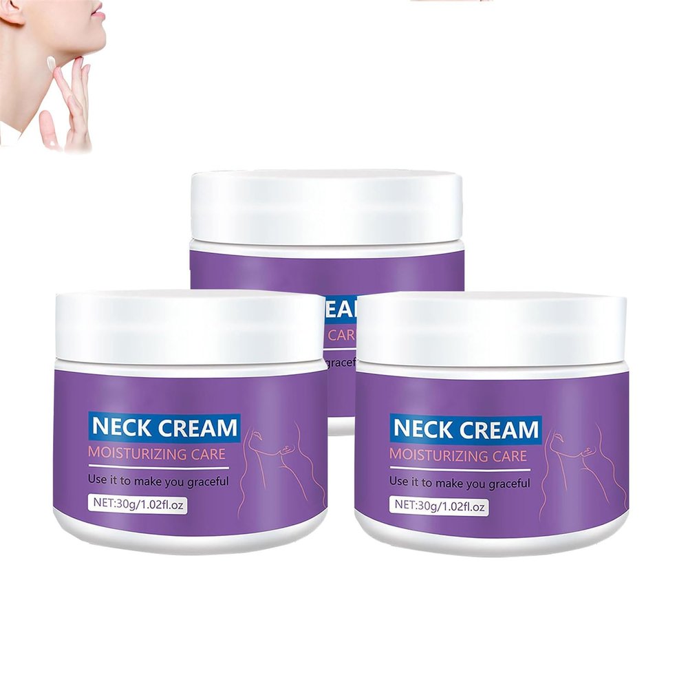 ERMOPATRY Neck Tightening Cream,Neck Firming Cream Tightening Lifting Sagging Skin, 30g Tighten and Lift Neck Cream,Ulitra-Smoothing Anti-Aging Anti Wrinkle Moisturizing (3pcs)