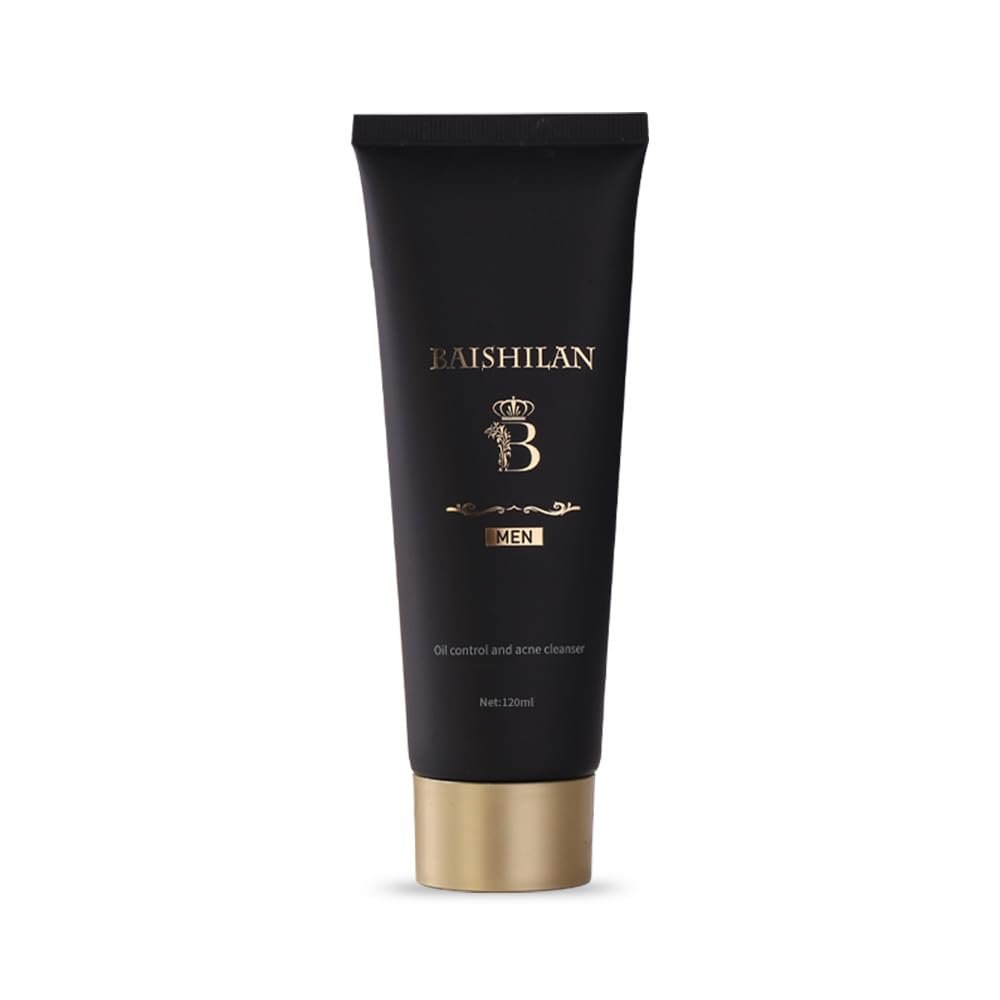 baishilan Daily Energizing Facial Cleanser - Deeply cleanses, Oil controlrestores dry,Men's onlytired skin, Suitable for all skin types