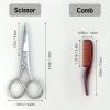 Mustache Grooming Set - Precision Mustache Scissors and Comb Kit for Men - Ideal for Travel, Includes Facial Hair Trimming Scissors and Moustache Comb view 3