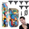 2 In 1 Shaving Head Adjustment Beard Hair Cutter Barber Machine For Men Grooming Trimmer Shaver Rechargeable view 2