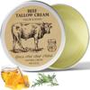 MROUVIK Beef Tallow for Skin, Tallow and Honey Cream,Tallow Face Moisturizer, Natural Grass-Fed Beef Tallow Balm with Raw Honey Moisturizing Cream for Body Lotion Skin Care for Skin (2.47 Oz) view 1