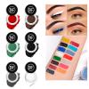DuralineMakeupFixer Eyeliner Gel Set,Long Lasting Waterproof High-Intensity Pigments Smudge-Proof Eye liner Makeup With 5.51 IN Long Eyeliner Brush Water-Resistant Creamy Gel 5G-Green view 2