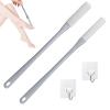 2 Pack Toe Cleaning Brush,Silicone Foot Scrubber for Shower with 15.7" Long Handle Soft Cleaning Bath Brush Feet Cleaner Scrub Foot Care for Seniors,Elderly, Men and Women (Grey) view 1